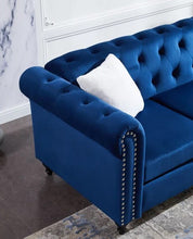 Load image into Gallery viewer, Adorn Homez Havana Chesterfield 3+2 Sofa Set - 5 Seater Sofa in Premium Velvet Fabric