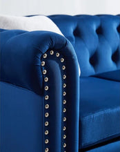 Load image into Gallery viewer, Adorn Homez Havana Chesterfield 3+2 Sofa Set - 5 Seater Sofa in Premium Velvet Fabric