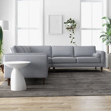 Load image into Gallery viewer, Adorn Homez Sicily L shape Sofa both sides (5 Seater) in Fabric