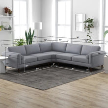 Load image into Gallery viewer, Adorn Homez Sicily L shape Sofa both sides (5 Seater) in Fabric