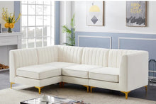 Load image into Gallery viewer, Adorn Homez Juno Modular L shape Sofa Sectional (5 Seater) in Velvet Fabric