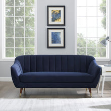 Load image into Gallery viewer, Adorn Homez Brooks 3 Seater Sofa in Premium Velvet Fabric