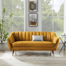 Load image into Gallery viewer, Adorn Homez Brooks 3 Seater Sofa in Premium Velvet Fabric