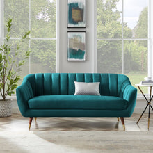 Load image into Gallery viewer, Adorn Homez Brooks 3 Seater Sofa in Premium Velvet Fabric