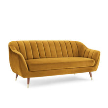 Load image into Gallery viewer, Adorn Homez Brooks 3 Seater Sofa in Premium Velvet Fabric