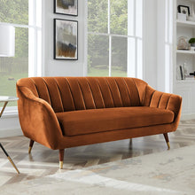 Load image into Gallery viewer, Adorn Homez Brooks 3 Seater Sofa in Premium Velvet Fabric