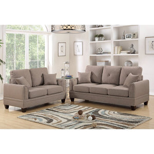 Adorn Homez Findlay Sofa Set 3+2 (5 Seater) in Fabric