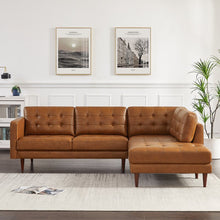 Load image into Gallery viewer, Adorn Homez Hudson L Shape (4 Seater) Sofa Sectional in Premium Leatherette

