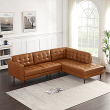 Load image into Gallery viewer, Adorn Homez Hudson L Shape (4 Seater) Sofa Sectional in Premium Leatherette