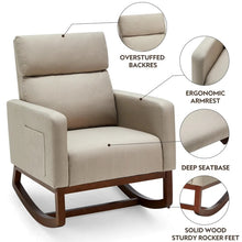 Load image into Gallery viewer, Adorn Homez Abella Rocking Chair in Fabric