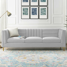 Load image into Gallery viewer, Adorn Homez Mauchuca Premium 3 Seater Sofa In Velvet Fabric