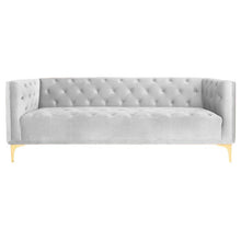 Load image into Gallery viewer, Adorn Homez Launa Premium 3 Seater Sofa in Suede Velvet Fabric
