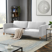 Load image into Gallery viewer, Adorn Homez Billing 3 Seater Sofa Cum Bed In Fabric
