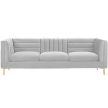 Load image into Gallery viewer, Adorn Homez Mauchuca Premium 3 Seater Sofa In Velvet Fabric