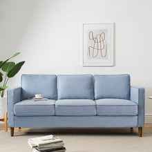 Load image into Gallery viewer, Adorn Homez Xavier 3 Seater Sofa in Premium Fabric with side Pockets