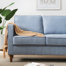 Load image into Gallery viewer, Adorn Homez Xavier 3 Seater Sofa in Premium Fabric with side Pockets
