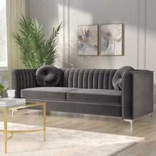 Load image into Gallery viewer, Adorn Homez Herbert 3 Seater Sofa in Suede Velvet Fabric
