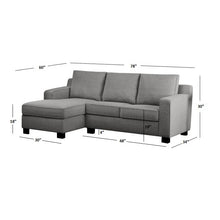 Load image into Gallery viewer, Adorn Homez Huckaby L Shape Sofa (4 Seater) in Fabric