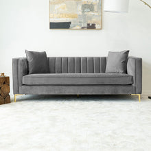 Load image into Gallery viewer, Adorn Homez Jacky 3 Seater Sofa in Premium Suede Velvet Fabric