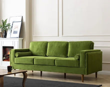 Load image into Gallery viewer, Adorn Homez Chandler 3 Seater Sofa in Suede Velvet Fabric