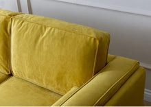 Load image into Gallery viewer, Adorn Homez Chandler 3 Seater Sofa in Suede Velvet Fabric
