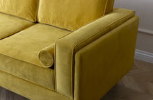 Load image into Gallery viewer, Adorn Homez Chandler 3 Seater Sofa in Suede Velvet Fabric