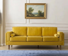 Load image into Gallery viewer, Adorn Homez Chandler 3 Seater Sofa in Suede Velvet Fabric