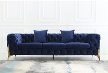 Load image into Gallery viewer, Adorn Homez Luxurious Adam 3 Seater Sofa in Premium Suede Velvet Fabric
