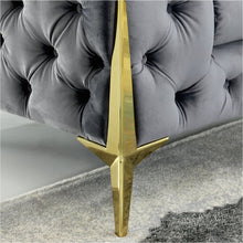 Load image into Gallery viewer, Adorn Homez Luxurious Adam 3 Seater Sofa in Premium Suede Velvet Fabric
