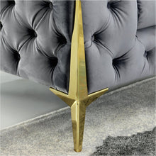 Load image into Gallery viewer, Adorn Homez Luxurious Adam 3 Seater Sofa in Premium Suede Velvet Fabric