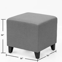 Load image into Gallery viewer, Adorn Homez Cube .2 Ottoman in Fabric