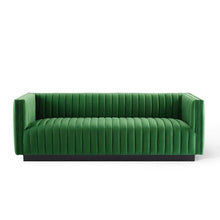 Load image into Gallery viewer, Adorn Homez Luxurious Wesley 3 Seater Sofa in Premium Suede Velvet Fabric