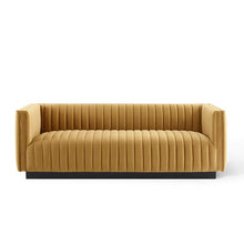 Load image into Gallery viewer, Adorn Homez Luxurious Wesley 3 Seater Sofa in Premium Suede Velvet Fabric
