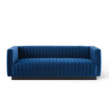 Load image into Gallery viewer, Adorn Homez Luxurious Wesley 3 Seater Sofa in Premium Suede Velvet Fabric