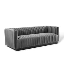 Load image into Gallery viewer, Adorn Homez Luxurious Wesley 3 Seater Sofa in Premium Suede Velvet Fabric