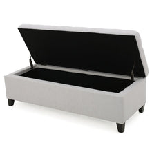 Load image into Gallery viewer, Adorn Homez Lvy 2 Seater Ottoman with Storage in Fabric