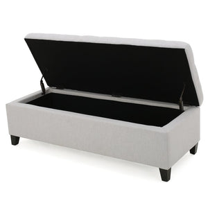 Adorn Homez  Lvy 2 Seater Ottoman with Storage in Fabric