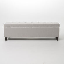 Load image into Gallery viewer, Adorn Homez Lvy 2 Seater Ottoman with Storage in Fabric