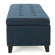 Load image into Gallery viewer, Adorn Homez Lvy 2 Seater Ottoman with Storage in Fabric