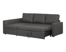 Load image into Gallery viewer, Adorn Homez Seattle L Shape Sofa Cum Bed in Fabric