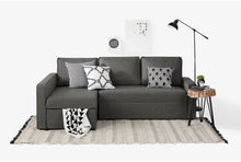 Load image into Gallery viewer, Adorn Homez Seattle L Shape Sofa Cum Bed in Fabric