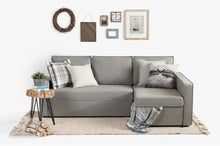 Load image into Gallery viewer, Adorn Homez Seattle L Shape Sofa Cum Bed in Fabric