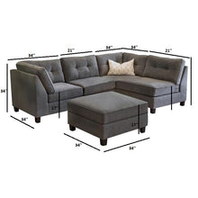 Load image into Gallery viewer, Adorn Homez Lunar Modular L shape Sofa Sectional (5 Seater) in Fabric