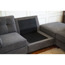 Load image into Gallery viewer, Adorn Homez Lunar Modular L shape Sofa Sectional (5 Seater) in Fabric