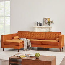 Load image into Gallery viewer, Adorn Homez Ryan L Shape (5 Seater) Sofa Sectional in Premium Velvet Fabric