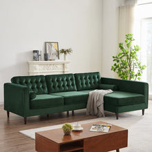 Load image into Gallery viewer, Adorn Homez Ryan L Shape (5 Seater) Sofa Sectional in Premium Velvet Fabric