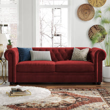 Load image into Gallery viewer, Adorn Homez Venus Premium 3 Seater Sofa in Suede Velvet Fabric