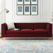 Load image into Gallery viewer, Adorn Homez Mauchuca Premium 3 Seater Sofa In Velvet Fabric