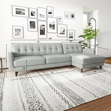 Load image into Gallery viewer, Adorn Homez Edina L shape Sofa - 5 Seater - in Premium Leatherette