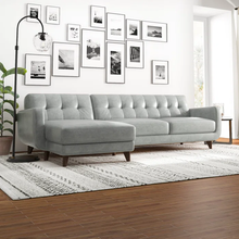 Load image into Gallery viewer, Adorn Homez Edina L shape Sofa - 5 Seater - in Premium Leatherette
